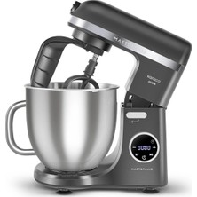 St. Morritz Mastermaid Chef Ultra D2000W Dijital Ekranlı Hamur Yoğurma Makinesi - Stand Mikser Shadow Gray 7l