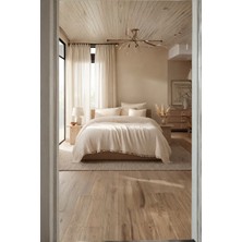 Dokuvia Natura Soft Ekru 4 Kat Müslin Çift Kişilik Yatak Örtüsü 220X230 cm %100 Pamuk Çok Amaçlı Koltuk Örtüsü ve Tv Battaniyesi