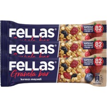 Fellas Kırmızı Meyveli Granola Bar 23GR X3