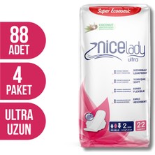 Nicelady Ultra Uzun Hijyenik Ped Süper Avantajlı Paket 88 Adet