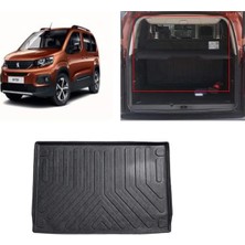 St. Morritz Peugeot Rifter 2019 Sonrası Seperatörlü 3D Bagaj Havuzu