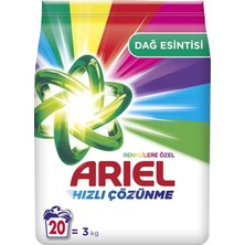Sh Ticaret Dağ Esintisi Renklilere Özel 3 kg Hızlı Çözünme Toz Çamaşır Deterjanı