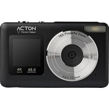 Acton AC18 Selfix Dijital Kompakt Kamera (Siyah)