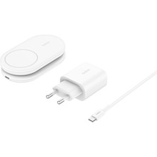 Sh Ticaret Belkin WIZ028VFWH Boostcharge Pro Katlanabilir Qi2 15W Standı - Beyaz
