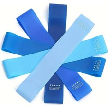 St. Morritz Spor Için Direnç Lastiği Seti 5 Li Set (30X5) Pilates Bandı Plates Egzersiz Aerobik Yoga Gym