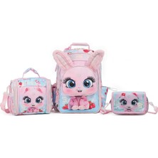 Chimola Chımola Bunny Çanta - Beslenme Kalem Çantası Seti