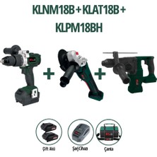 KL Pro Klpro KLNM18B + KLAT18B + KLPM18BH 18V 2.0AH Üçlü Set