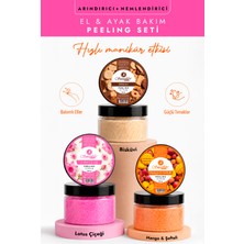 Smoothly Manikür Pedikür Peeling Seti | Lotus Çiçeği + Mango Şeftali + Bisküvi Aromalı Peeling 200ML x 3 Adet