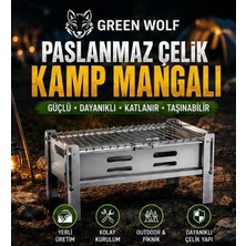 Portatif Katlanır Taşıma Çantalı Kamp Mangalı