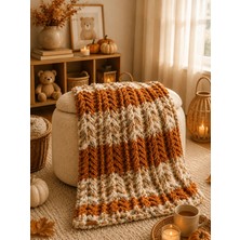 Custom Baby El Örgüsü Bebek & Çocuk  Battaniyesi Sonbahar Temalı Çocuk Odası Dekorasyonu
