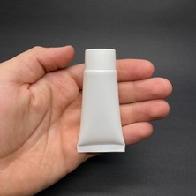 Sh Ticaret Beyaz Boş Tüpü 20ML, Vidalı Kapaklı Merhem Tüpü, Beyaz Lipgloss Tüp 20 ml x 3 Adet