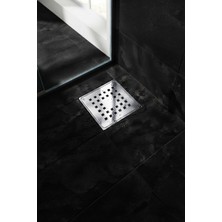 Titanium Design Krom Delikli Yer Süzgeci/sifonu