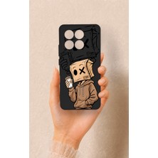 Vip Case Poco X6 Pro Uyumlu Kahve Molası Desenli Silikon Kılıf
