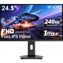 KTC H25T7-3   24.5'' FHD 240HZ Fast IPS 1ms Mprt Pivot Gaming Monitör