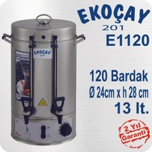 St. Morritz Ekoçay Çay Makinesi 120 Bardak Semaver