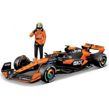 Sh Ticaret Bburago Formula 1 Mclaren MCL38 (2024): Model Araba, 1:24 Ölçeğinde, #4 Lando Norris, Hardcase, 26,
