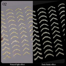 Sh Ticaret Nicole 3D Reflektif Efekt Nail Sticker Model -2 (55881-2) 3016