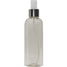 Sh Ticaret Paradise Boş Pet Şişe Ambalaj 200 ml & Valf Sprey 3 Adet Gümüş