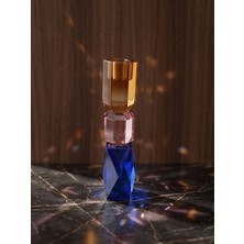 Home Prime Desing El Yapımı Kristal Mumluk Amber, Pembe, Mavi