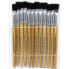 Sh Ticaret Charles Leonard Düz Uçlu Easel Boya Fırçası, 1.3 Cm, 12'li Paket