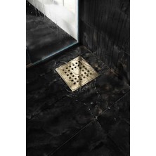 Titanium Design Gold Delikli Yer Süzgeci /sifonu