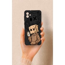 Vip Case Samsung A04 Uyumlu Kahve Molası Desenli Silikon Kılıf