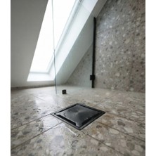Titanium Design Siyah Yer Süzgeci/sifonu