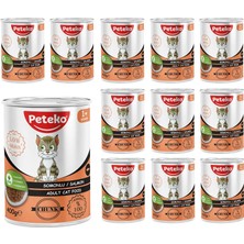Sh Ticaret Yetişkin Somonlu Jöleli Konserve Mama 400 gr x 12 Adet
