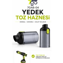 7go 7gab-04 Araç Içi Süpürge Yedek Toz Haznesi – Orijinal Uyumlu, Kolay Tak-Çıkar, Şeffaf Hazne