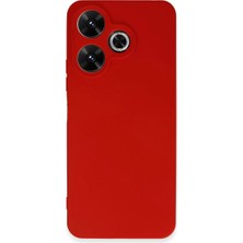 Xiaomi Redmi 13 4g Kılıf First Silikon - Kırmızı