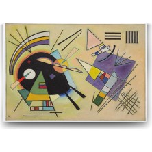 Sh Ticaret Wassily Kandinsky - Black And Violet Tablosu - 100X70CM