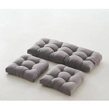 Fabrica Home Rattan Bahçe Balkon Mobilyası Minderi Su Geçirmez Kumaş 120X50 / 50X50 cm 3'lü Minder Seti