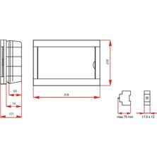 Viko Sıvaaltı Sigorta Kutusu 12-Li 90912012