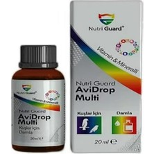 Nutri Guard Avi Drop 20 ml Kuşlar Için Multi-Vitamin & Tüy Gelişim Damlası (Muhabbet Kuşu, Papağan)