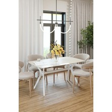 Plasmob 80X120 Mdf Mutfak Masası (Sadece Masa) Salon Masası Balkon Masası Viktoria Serisi-Ceviz/siyah