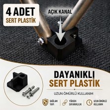 Açık Kanallı Katlanır Kamp Sandalye ve Masa Plastik Ayak Bağlantı Aparatı 4 Adet Açık Kanallı
