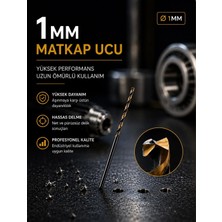 Deco Matkap Ucu Siyah Altın Matkap Ucu - Q1 (10 Adet)