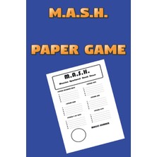 Sh Ticaret Mash Paper Game: Throwback Mash Game For Children And Adults, Paper And Pencil Game