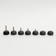Sh Ticaret M4 Parmak Cıvatası (5'li Paket M4X16MM) - Plastik Başlıklı Gömülü Metal Dişli El Cıvatası - Prototi