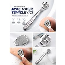 Gaman Paslanmaz Çelik 3lü Ayak Nasır ve Ölür Deri Temizleme Kazıma Aparatı