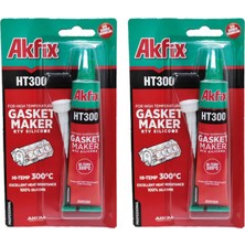 Sh Ticaret Akfix Yüksek Isı Silikonu 50ML Kırmızı - SA115