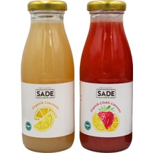 Sade Organik Limonata 250 ml + Çilekli Limonata