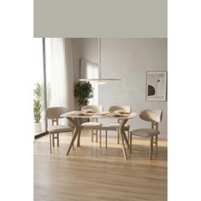 Plasmob 80X120 Mutfak Masası Takımı 1 Masa + 4 Sandalye Salon Masası Viktoria Model-Ceviz/siyah