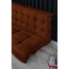 Fabrica Home Berlin 5 Yer & Palet Minderi 2'li 130×70×10 Kiremit Renk Alt Üst Takım