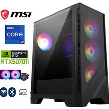 MSI Gzone Pro Intel Core I9 14900KF / Nvidia Rtx 5070 Ti 16GB / 64GB Ddr5 / 2tb M.2 SSD / 240MM Sıvı Soğutma Gaming Masaüstü Bilgisayar