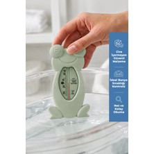 Babyjem Cıvasız Kurbağa Banyo Oda Termometresi Yeşil