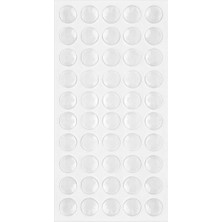 Sh Ticaret Yapışkanlı Sünger, Çekmece Dolap Kapağı Ses Stoperi, Beyaz, 9mm x 1.6mm, 50'li Set