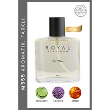 Royal Platinum M555 Erkek EDP Parfümü 50 ml Odunsu Koku ile Ferah ve Çarpıcı Deneyim