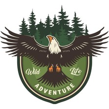 Sh Ticaret Camping Off Road Sticker Kartal Eagle Sticker 11 x 10 cm
