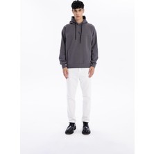 ZERO ZERO THREE NINE Kapüşonlu Sırtı Zero Baskılı Diagonel Sweatshirt